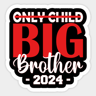 only child big brother 2024 Sticker